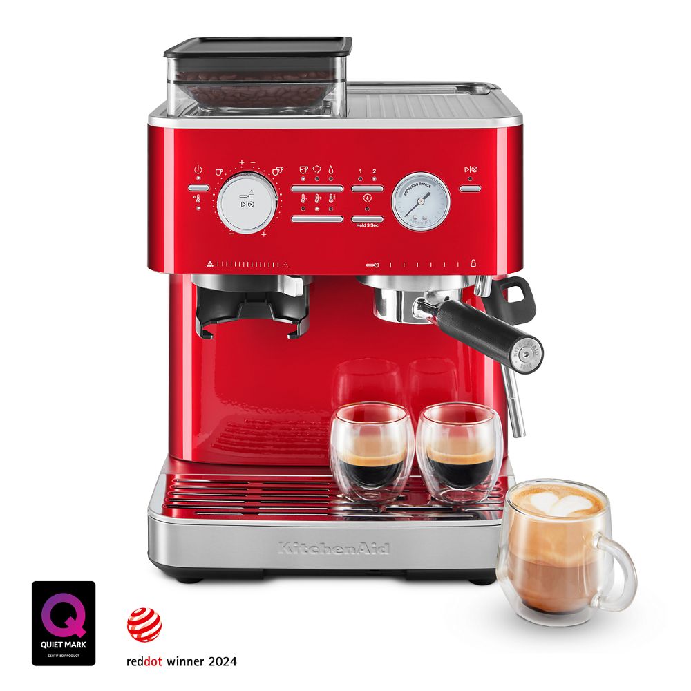 Semi Automatic Espresso Machine with Burr Grinder