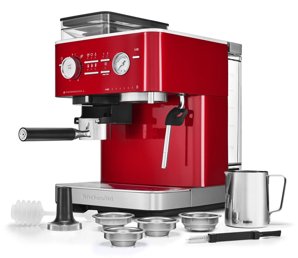 Semi Automatic Espresso Machine with Burr Grinder