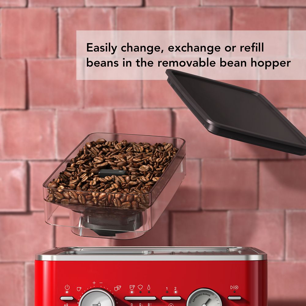 Semi Automatic Espresso Machine with Burr Grinder
