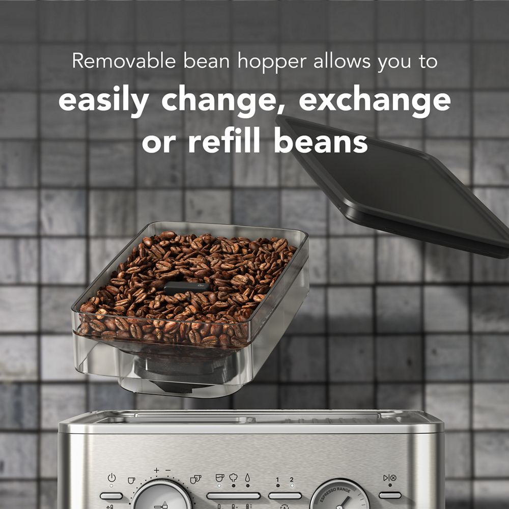 Semi Automatic Espresso Machine with Burr Grinder