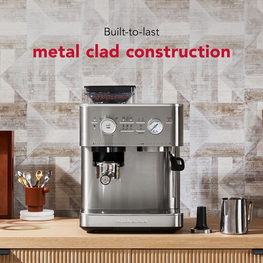 Semi Automatic Espresso Machine with Burr Grinder