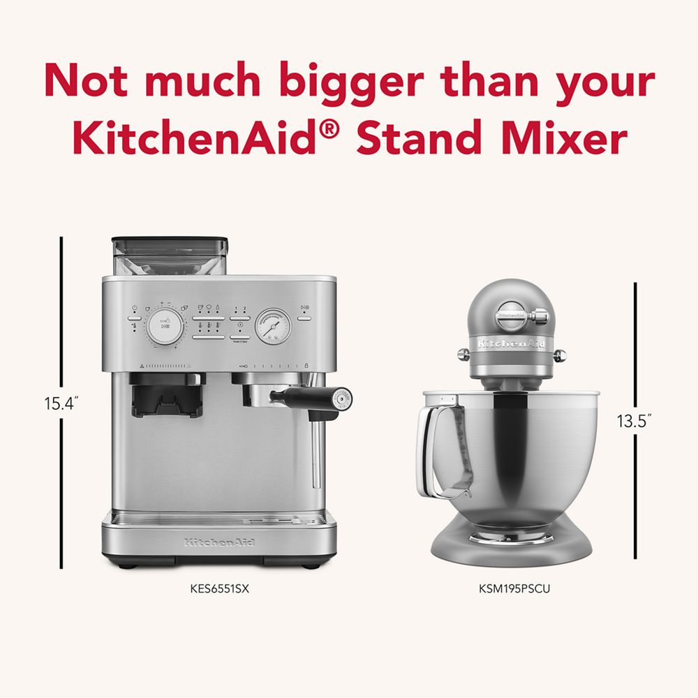 Semi Automatic Espresso Machine with Burr Grinder