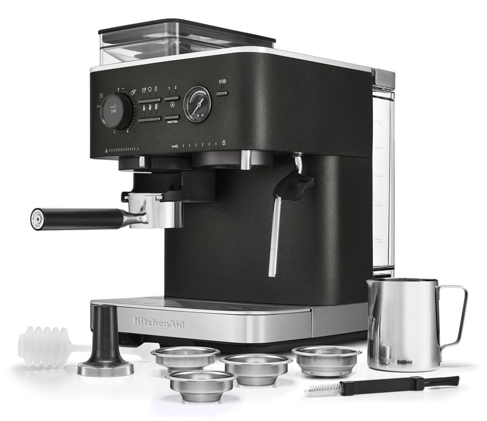 Semi Automatic Espresso Machine with Burr Grinder