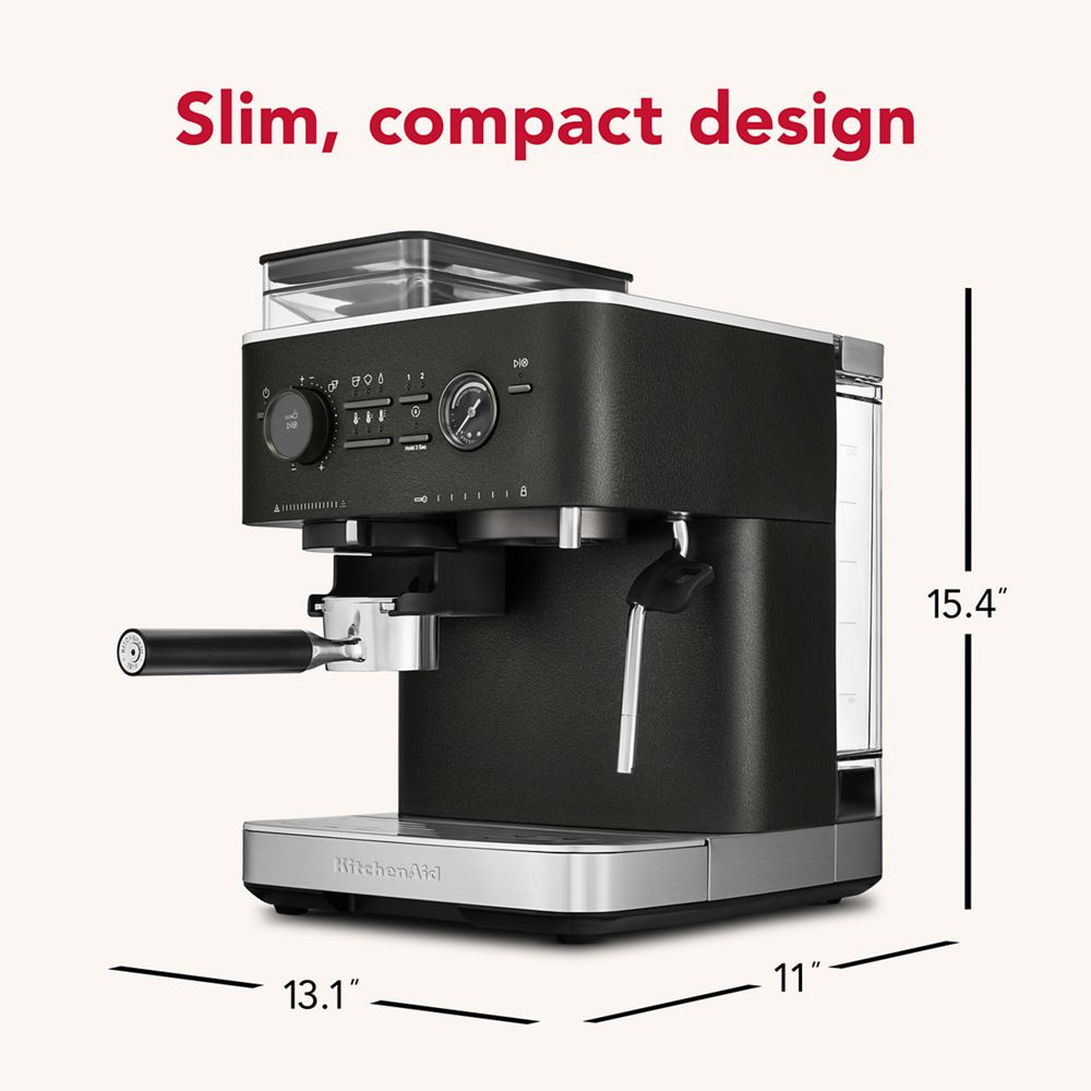Semi Automatic Espresso Machine with Burr Grinder