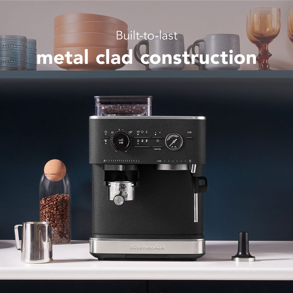 Semi Automatic Espresso Machine with Burr Grinder