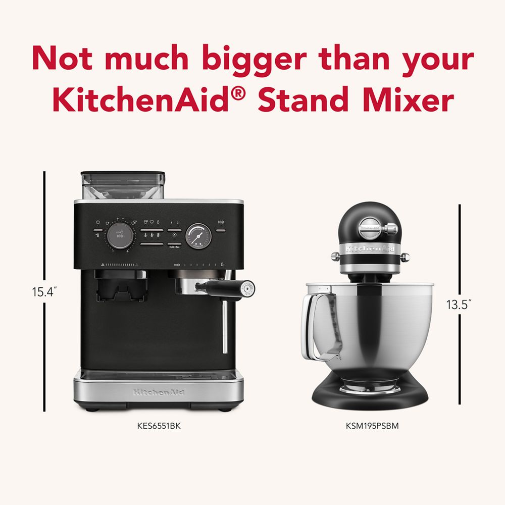 Semi Automatic Espresso Machine with Burr Grinder