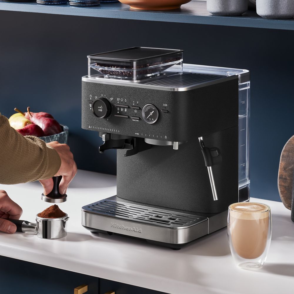 Semi Automatic Espresso Machine with Burr Grinder