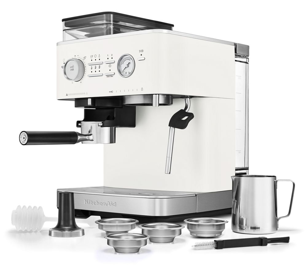 Semi Automatic Espresso Machine with Burr Grinder