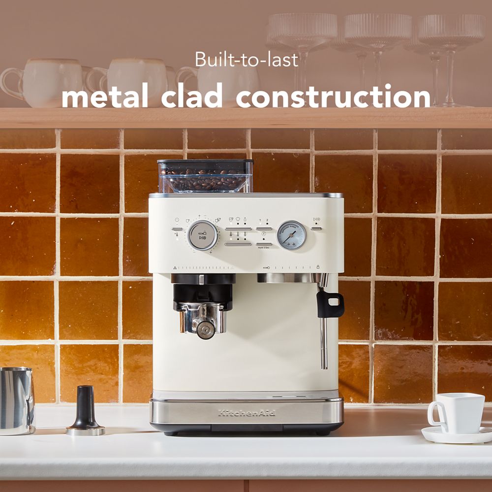 Semi Automatic Espresso Machine with Burr Grinder