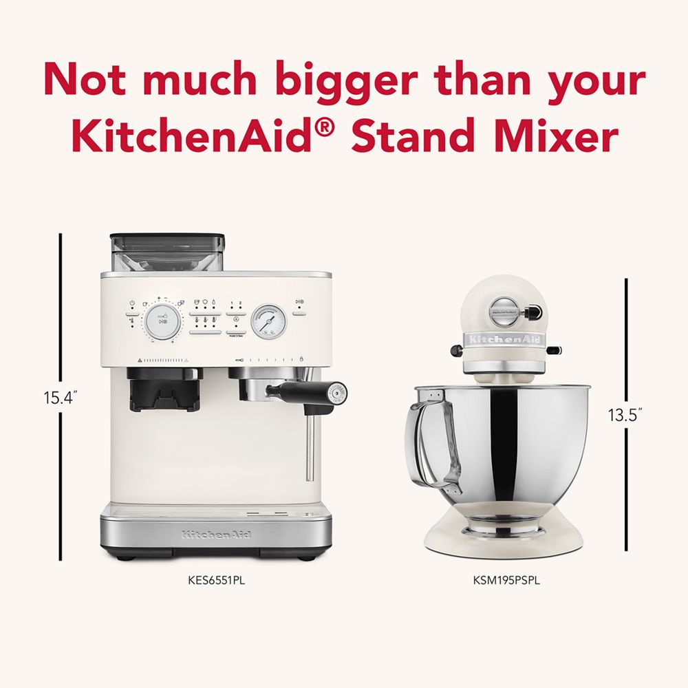 Semi Automatic Espresso Machine with Burr Grinder