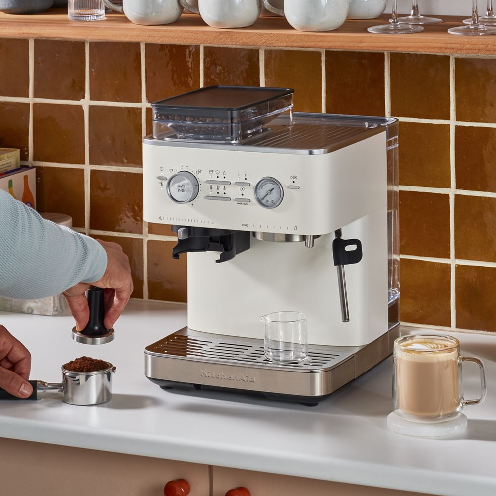 Semi Automatic Espresso Machine with Burr Grinder