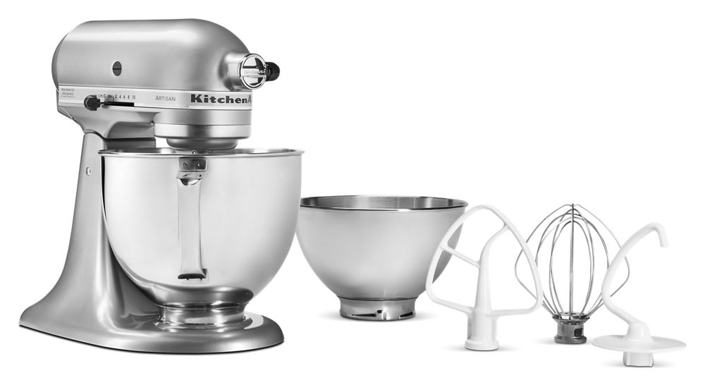 Value Bundle Artisan® Series 5 Quart Tilt-Head Stand Mixer with additional 3 Quart bowl